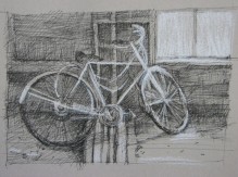 Bicycle, Ste. Irene SOLD 3"x 4"